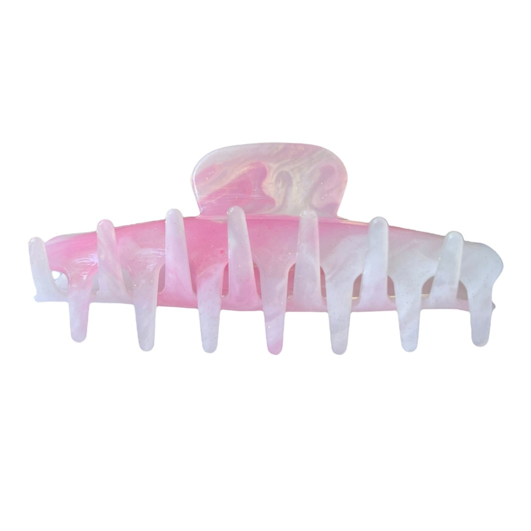 color-changing clip in lavender/rose