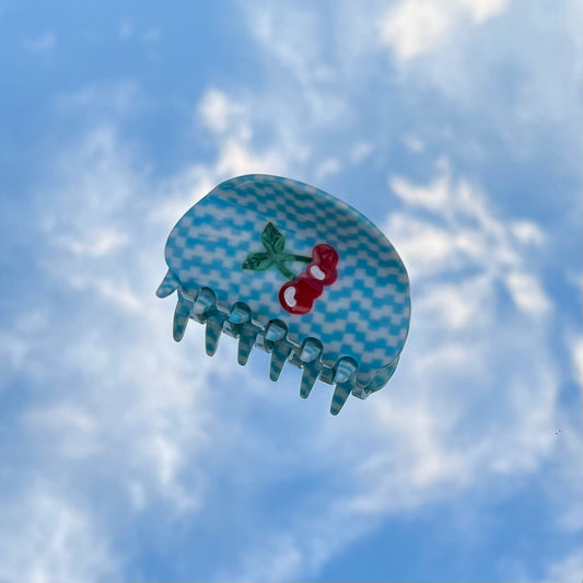 ainslee clip in cherry checkers