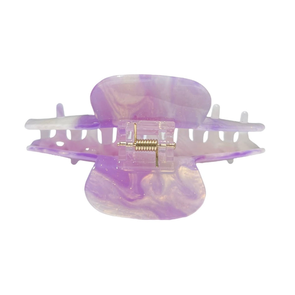 color-changing clip in lavender/rose