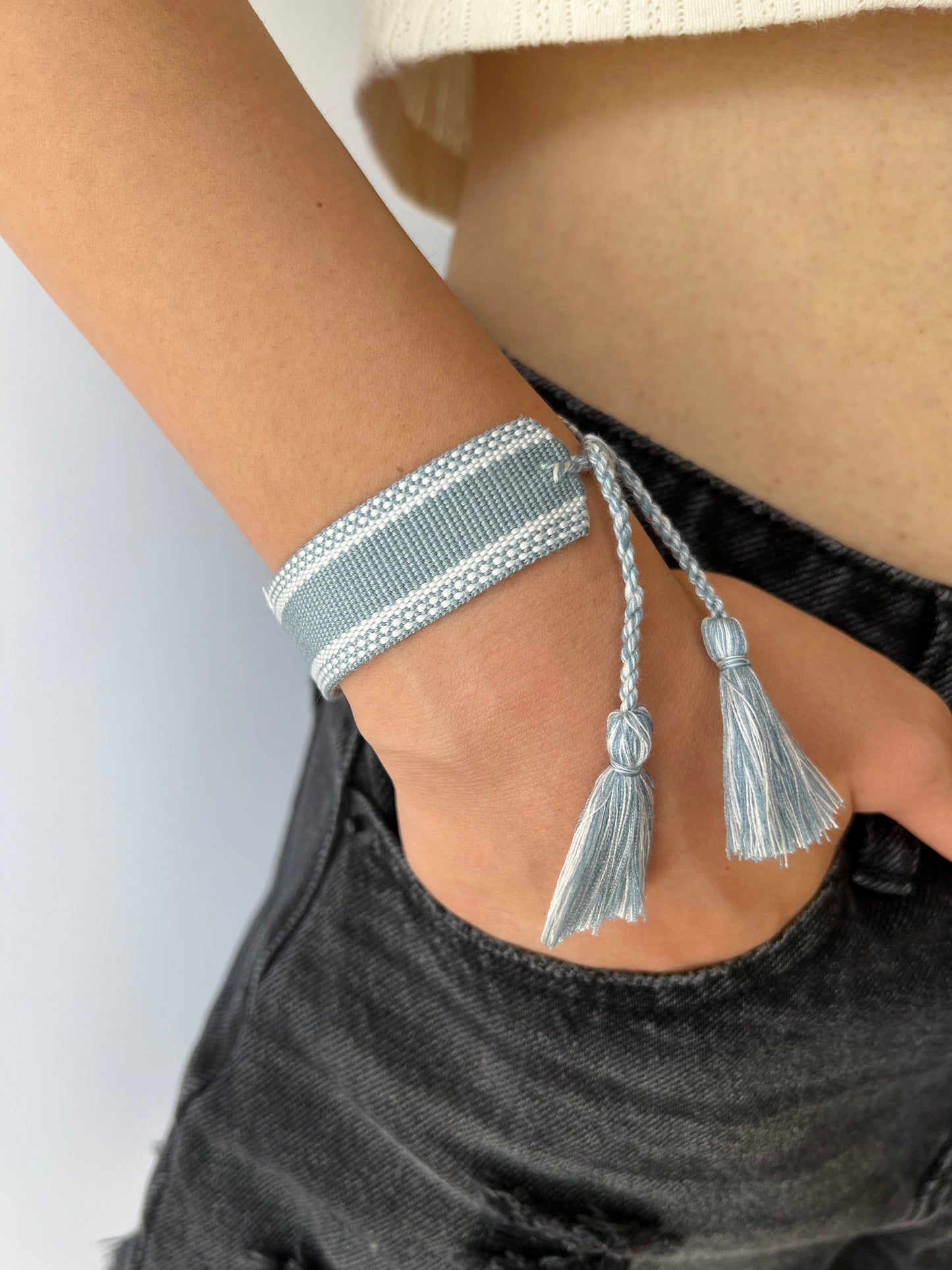 emme bracelet in powder blue