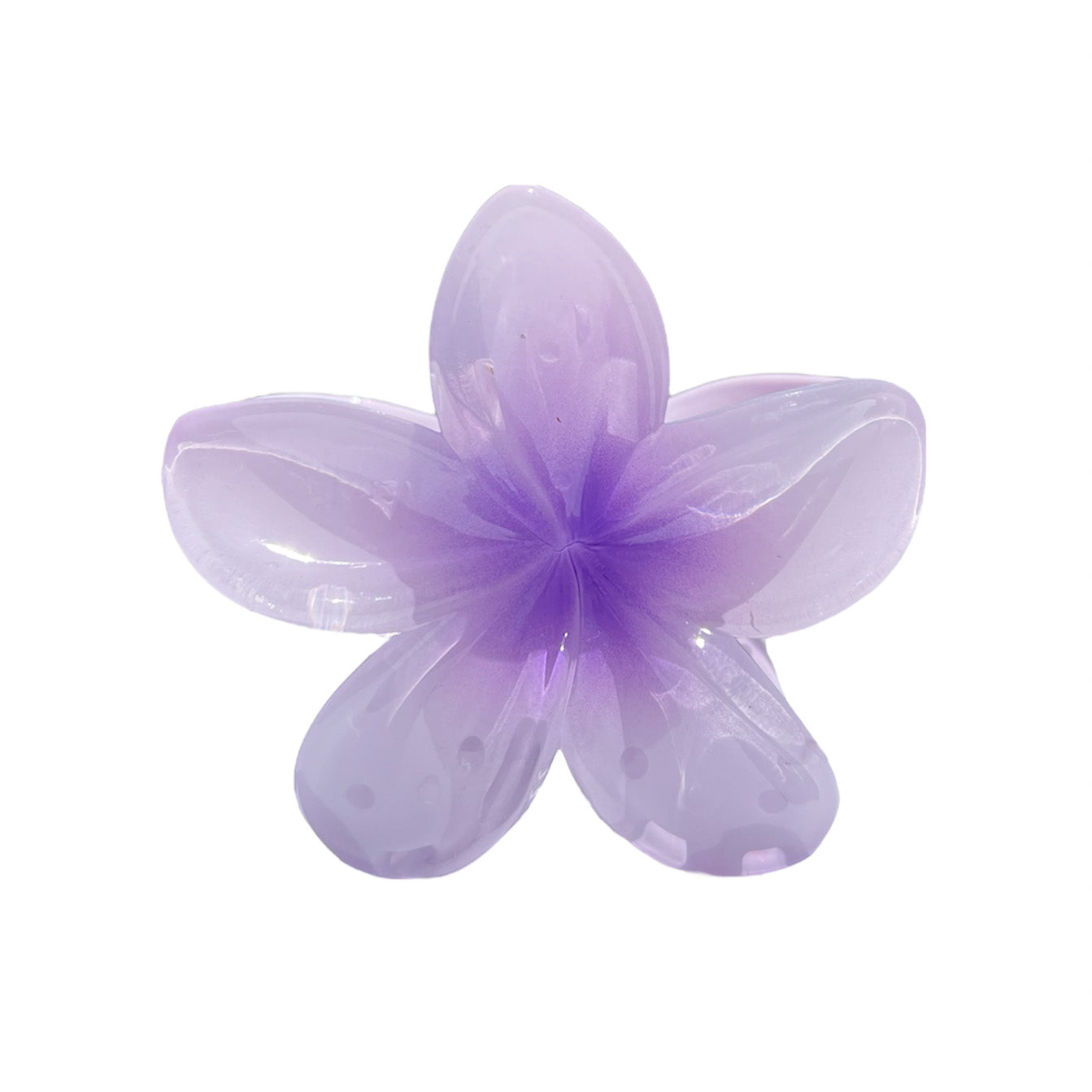 plumeria clip in violet