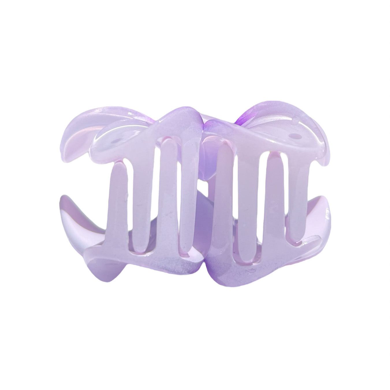 plumeria clip in violet