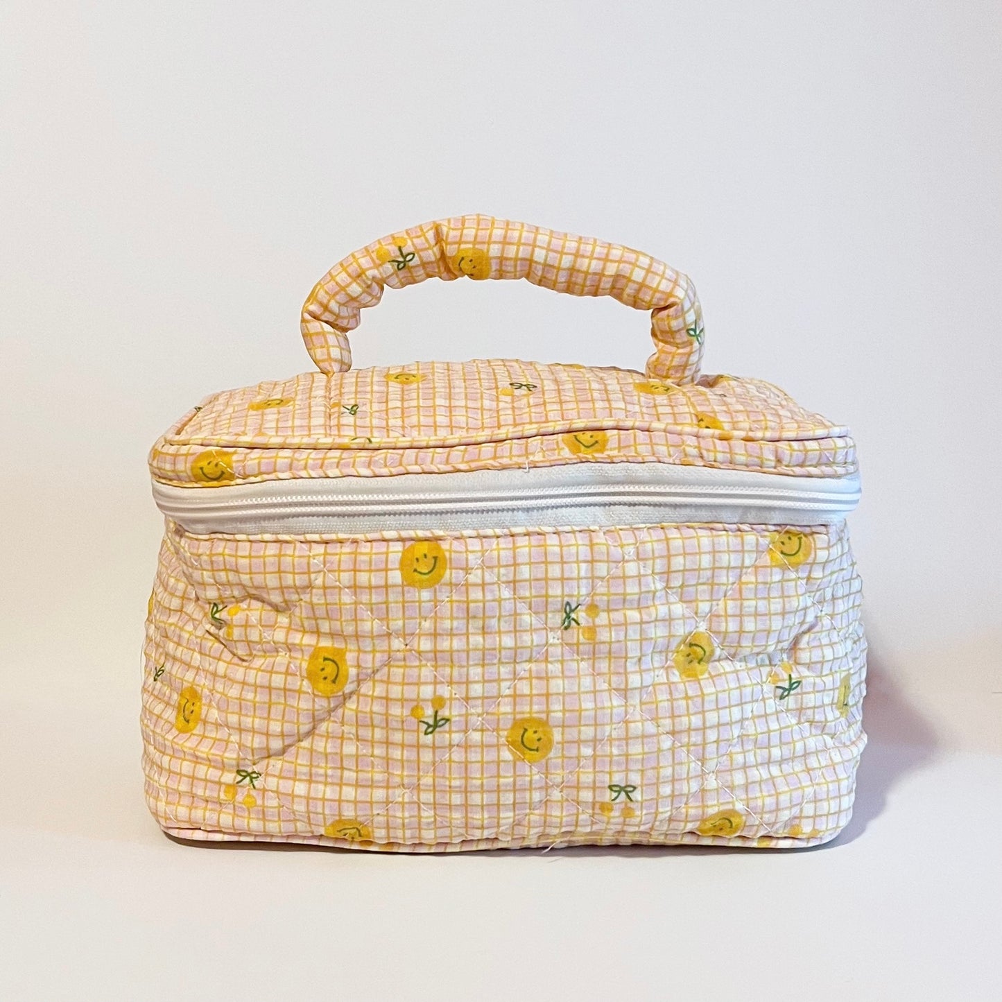 all smiles makeup bag