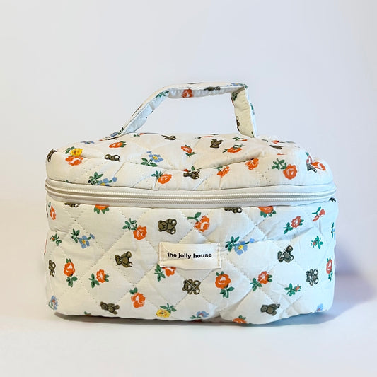 flower garden makeup bag