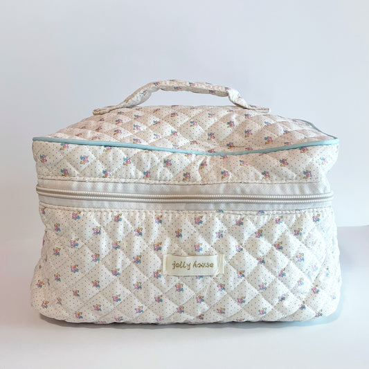 floral makeup bag