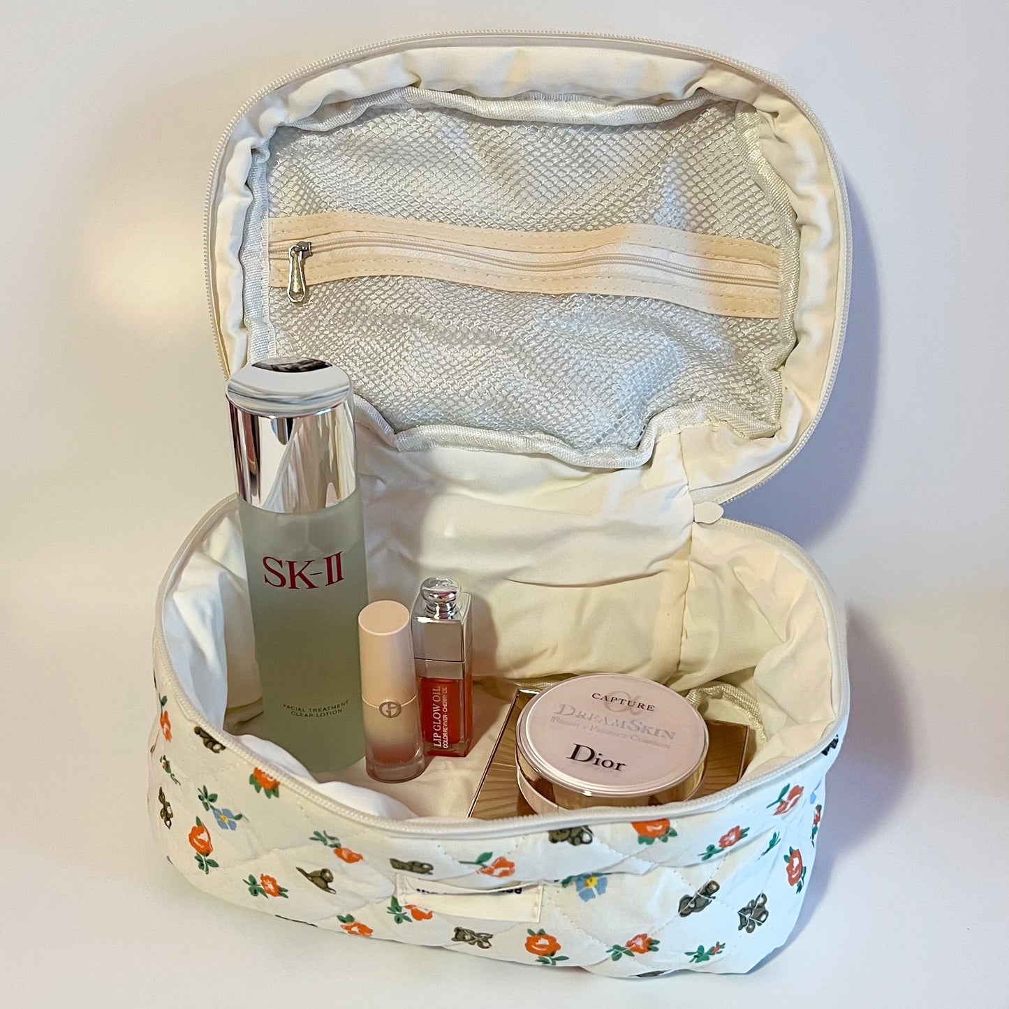 flower garden makeup bag
